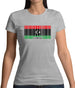 Libya Barcode Style Flag Womens T-Shirt