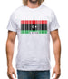 Libya Barcode Style Flag Mens T-Shirt