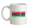 Libya Barcode Style Flag Ceramic Mug
