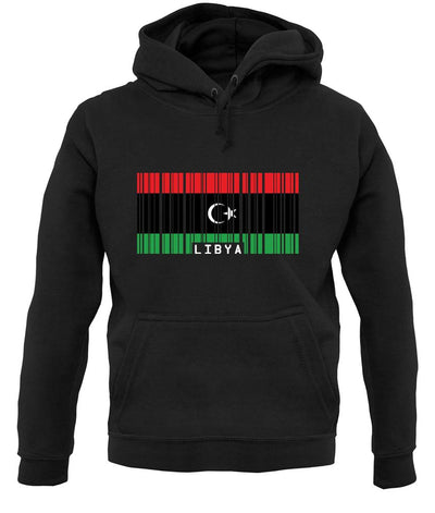 Libya Barcode Style Flag unisex hoodie