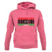 Libya Barcode Style Flag unisex hoodie