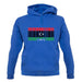 Libya Barcode Style Flag unisex hoodie
