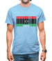 Libya Barcode Style Flag Mens T-Shirt