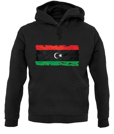 Libya Grunge Style Flag unisex hoodie
