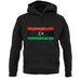 Libya Grunge Style Flag unisex hoodie