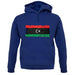 Libya Grunge Style Flag unisex hoodie