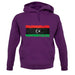 Libya Grunge Style Flag unisex hoodie