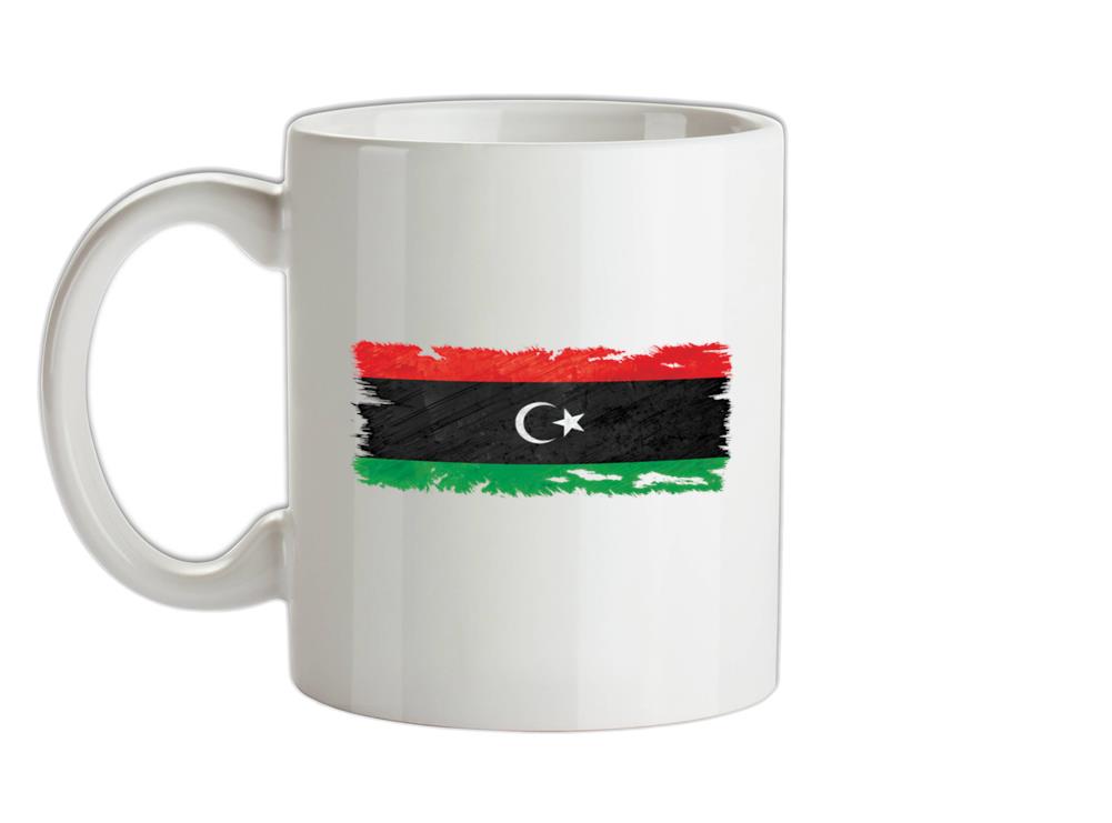 Libya Grunge Style Flag Ceramic Mug