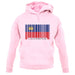 Liechtenstein Barcode Style Flag unisex hoodie