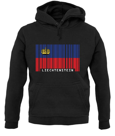 Liechtenstein Barcode Style Flag unisex hoodie