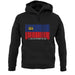 Liechtenstein Barcode Style Flag unisex hoodie