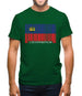 Liechtenstein Barcode Style Flag Mens T-Shirt