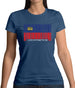 Liechtenstein Barcode Style Flag Womens T-Shirt