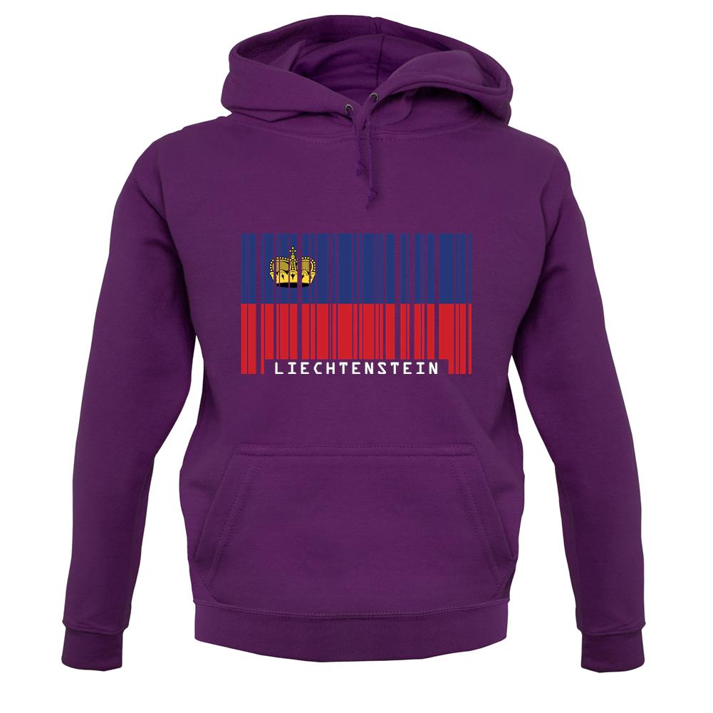 Liechtenstein Barcode Style Flag unisex hoodie