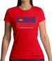 Liechtenstein Barcode Style Flag Womens T-Shirt
