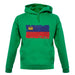 Liechtenstein Grunge Style Flag unisex hoodie