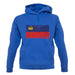 Liechtenstein Grunge Style Flag unisex hoodie