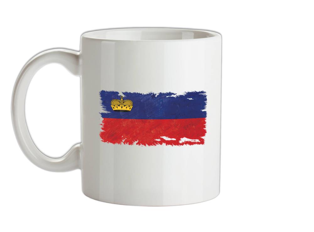 Liechtenstein Grunge Style Flag Ceramic Mug