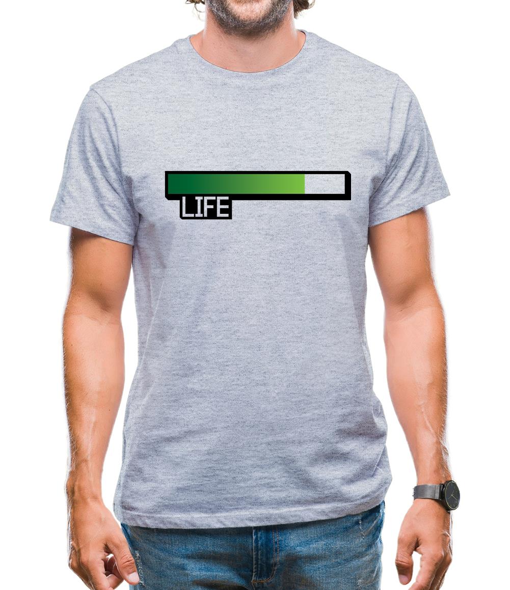 Life Bar Video Games Mens T-Shirt