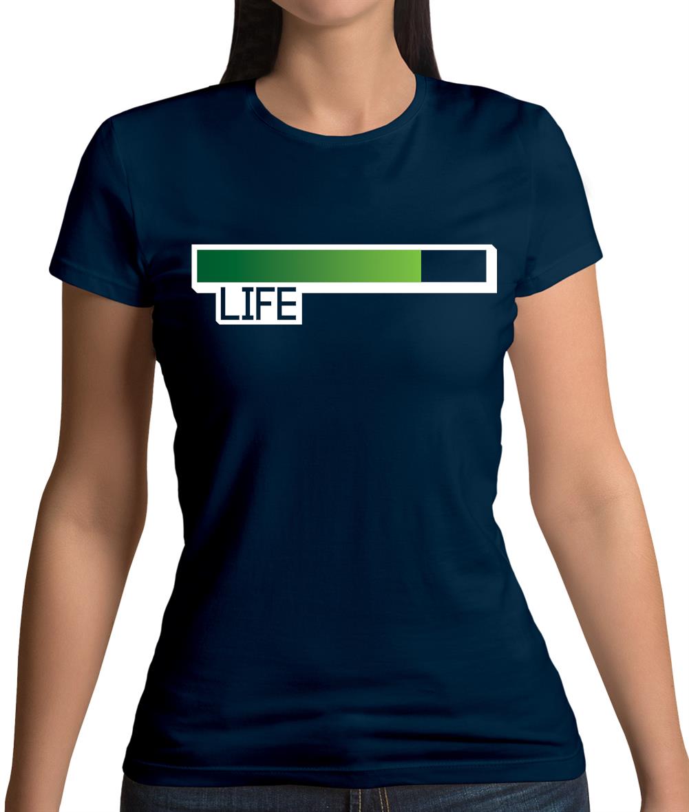 Life Bar Video Games Womens T-Shirt