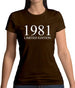 Limited Edition 1981 Womens T-Shirt
