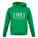 Limited Edition 1981 unisex hoodie