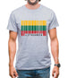 Lithuania Barcode Style Flag Mens T-Shirt