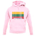 Lithuania Barcode Style Flag unisex hoodie