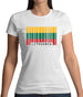 Lithuania Barcode Style Flag Womens T-Shirt