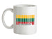 Lithuania Barcode Style Flag Ceramic Mug