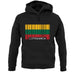 Lithuania Barcode Style Flag unisex hoodie