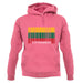 Lithuania Barcode Style Flag unisex hoodie