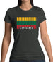 Lithuania Barcode Style Flag Womens T-Shirt