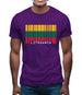 Lithuania Barcode Style Flag Mens T-Shirt