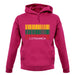 Lithuania Barcode Style Flag unisex hoodie