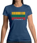 Lithuania Barcode Style Flag Womens T-Shirt