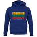 Lithuania Barcode Style Flag unisex hoodie