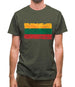Lithuania Grunge Style Flag Mens T-Shirt