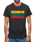 Lithuania Grunge Style Flag Mens T-Shirt