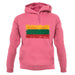 Lithuania Grunge Style Flag unisex hoodie