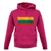 Lithuania Grunge Style Flag unisex hoodie