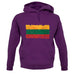 Lithuania Grunge Style Flag unisex hoodie