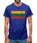 Lithuania Grunge Style Flag Mens T-Shirt