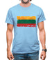 Lithuania Grunge Style Flag Mens T-Shirt