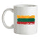 Lithuania Grunge Style Flag Ceramic Mug