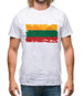 Lithuania Grunge Style Flag Mens T-Shirt