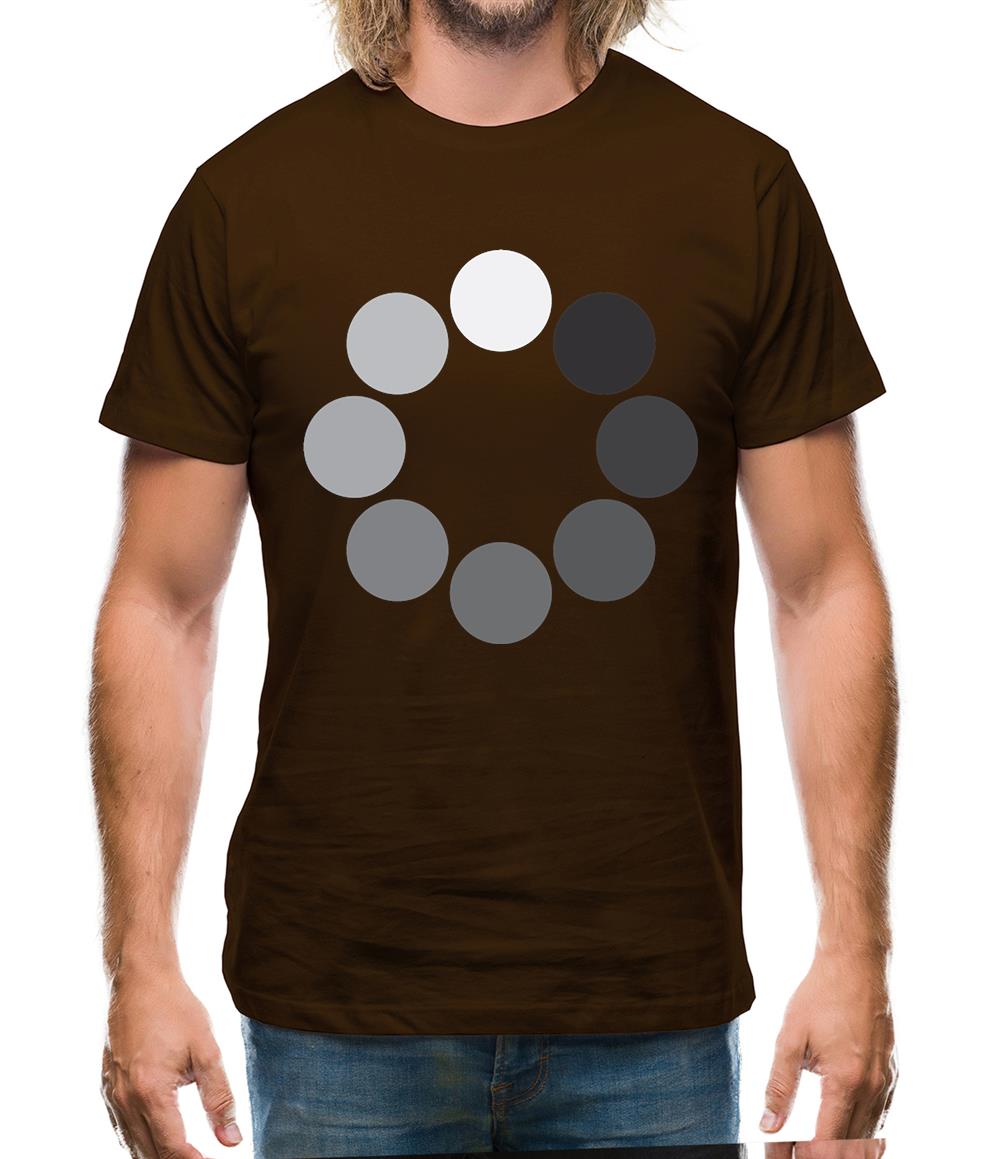 Loading Screen Buffering Circles Mens T-Shirt
