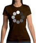 Loading Screen Buffering Circles Womens T-Shirt