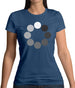 Loading Screen Buffering Circles Womens T-Shirt