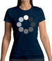 Loading Screen Buffering Circles Womens T-Shirt